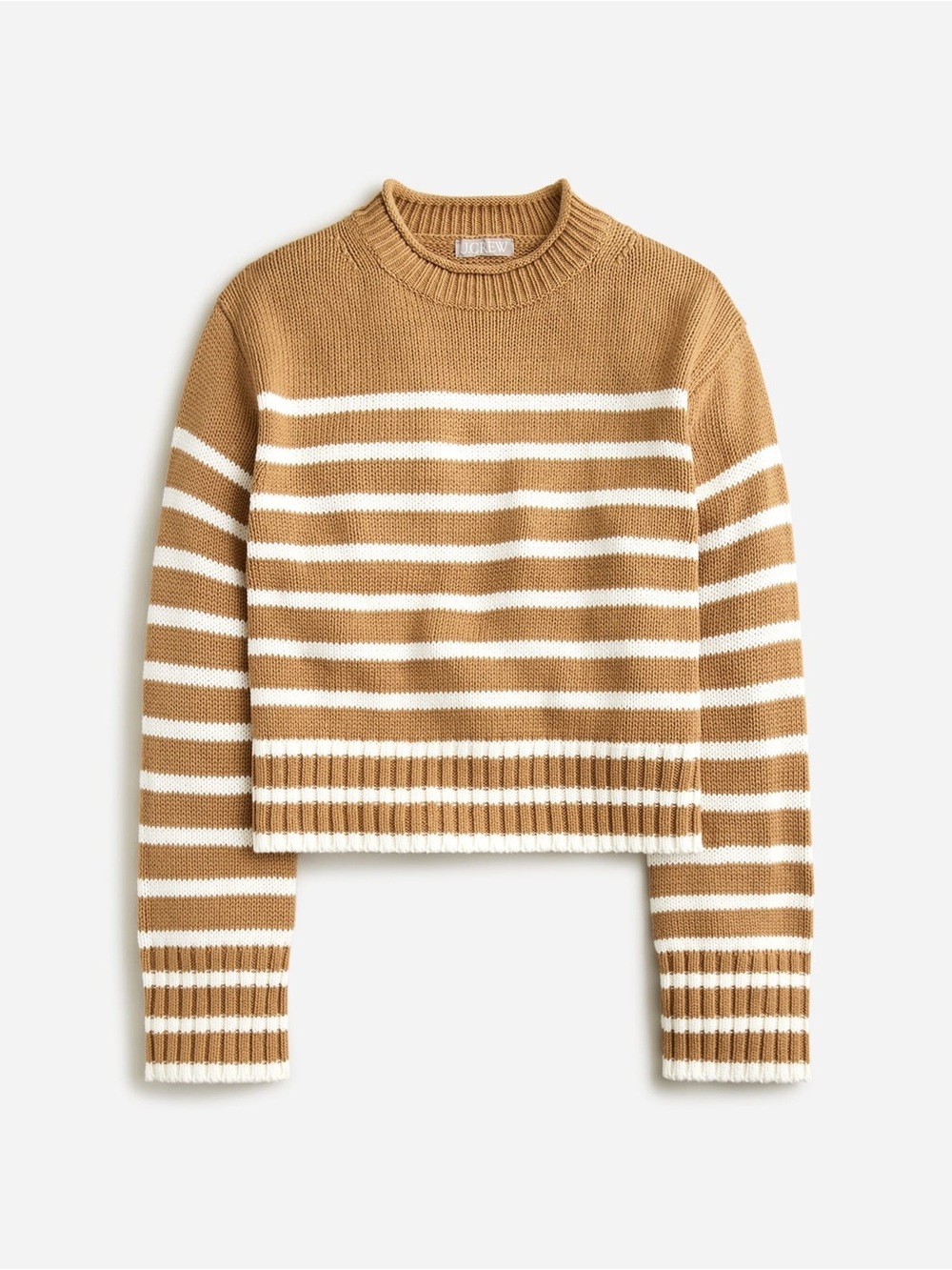 J Crew Rollneck Sweater in Stripe Size Small